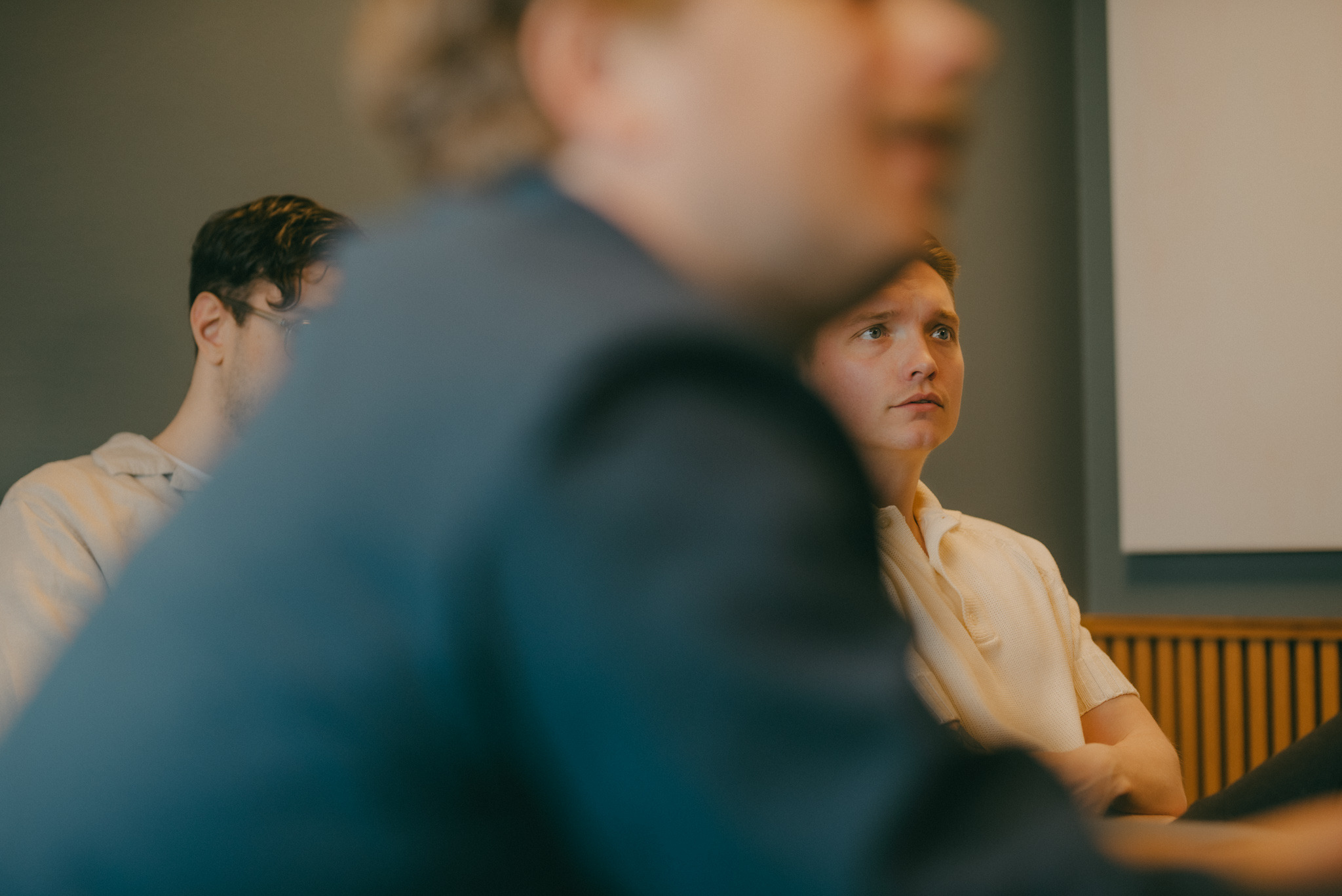 People looking at screen